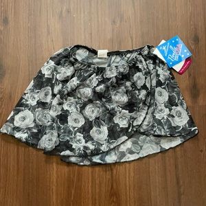 Motionwear skirt, grey floral, NWT